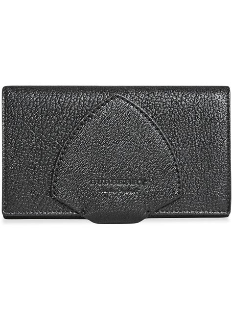 two-tone leather continental wallet burberry|Burberry black wallet.